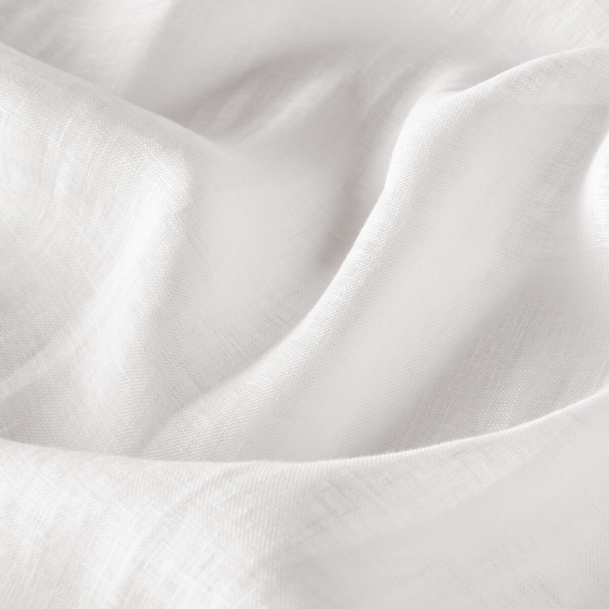 Tenda in lino con arricciatura e onda, ONEGA bianco, LA REDOUTE INTERIEURS