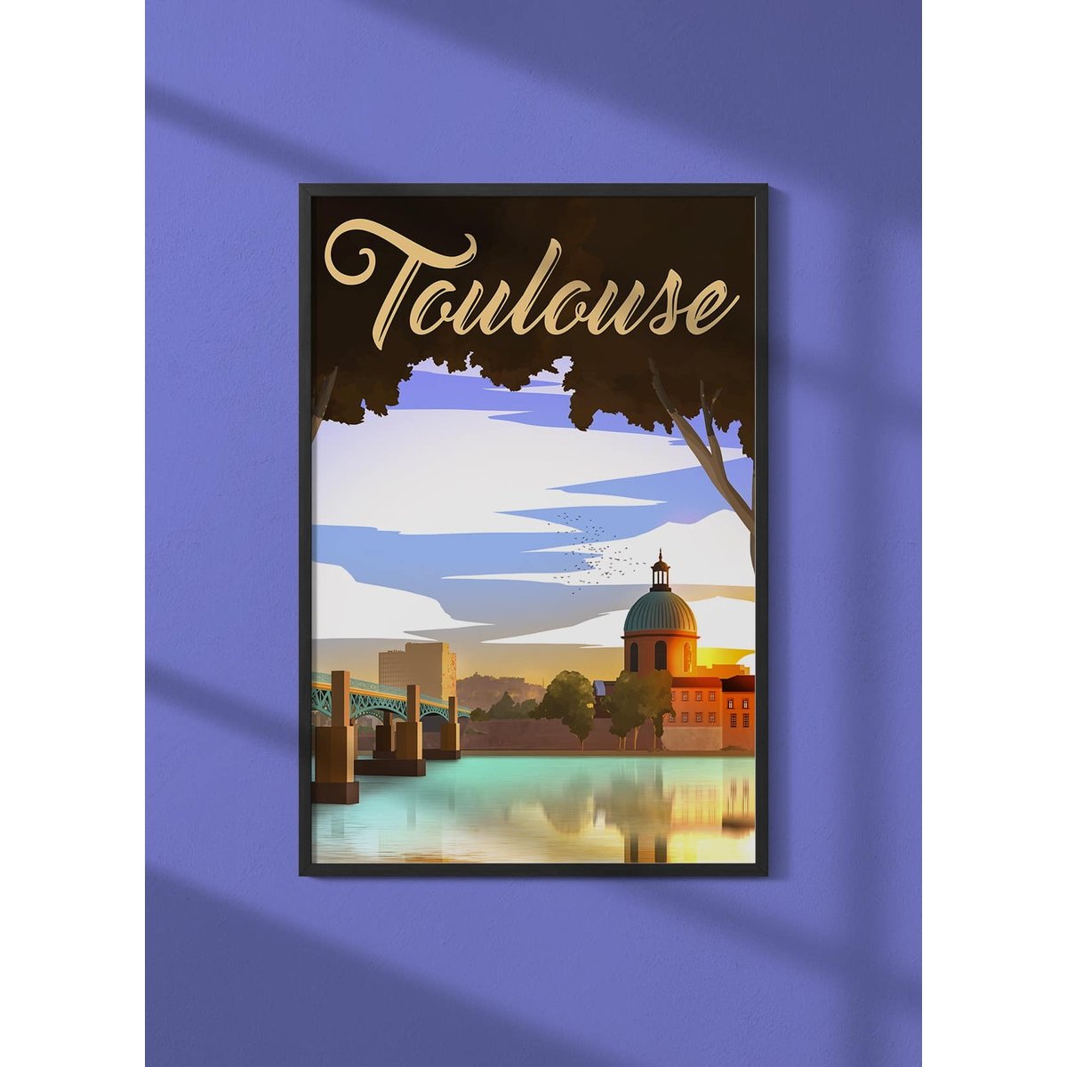 Affiche ville Toulouse blanc, L'AFFICHERIE