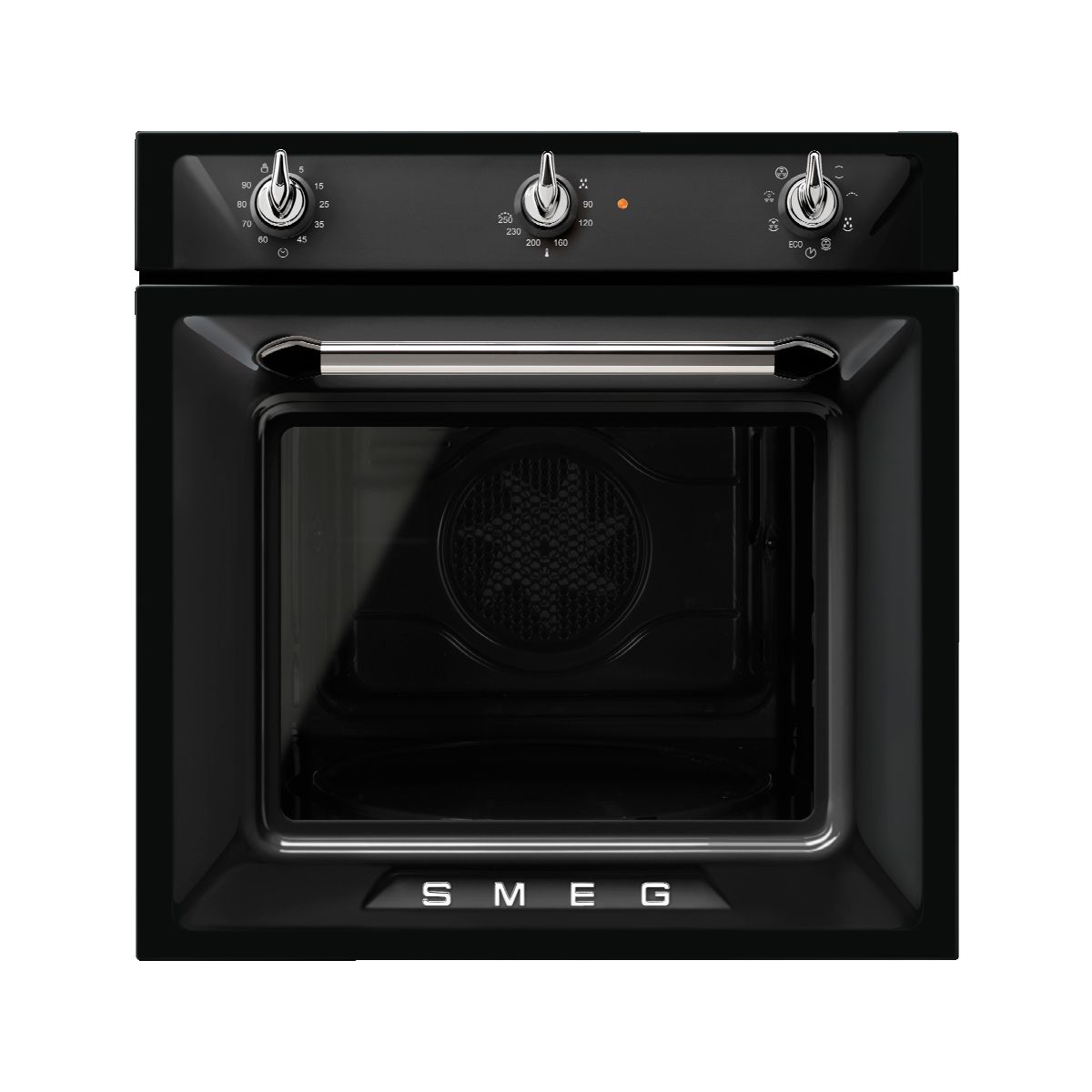 Four encastrable SF6905N1 - Chaleur pulsée - Hydrolyse noir, SMEG