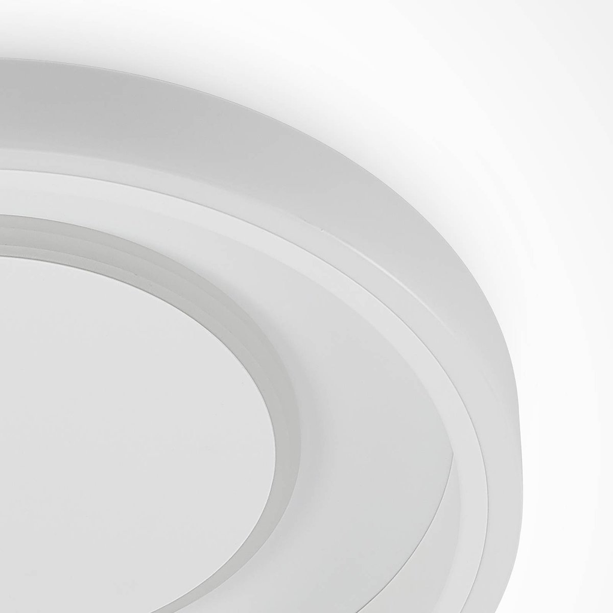 Plafonnier en métal moderneLED, Wikani blanc, LINDBY