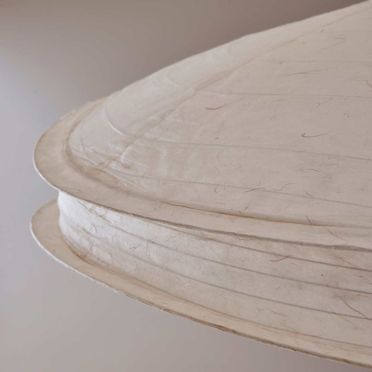 Nassah Pendant Light in Textured Paper, Diameter 91cm white, AM.PM