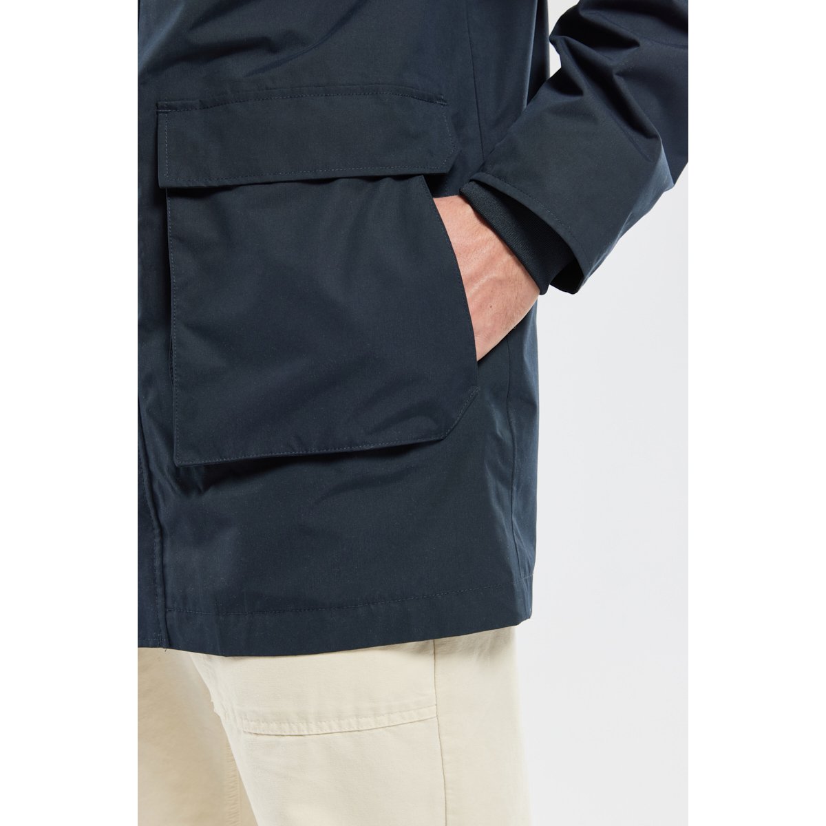 Parka longue imperméable HIGHSTREET navy, BERMUDES