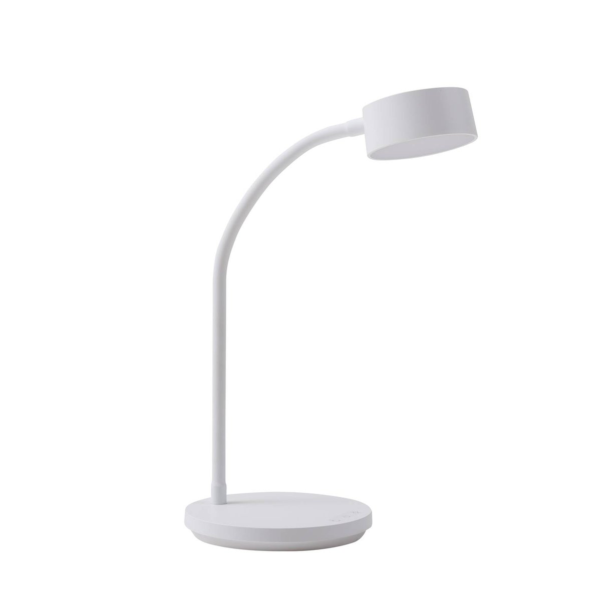 Lampe à poser en métal moderneLED, Maori blanc, LINDBY