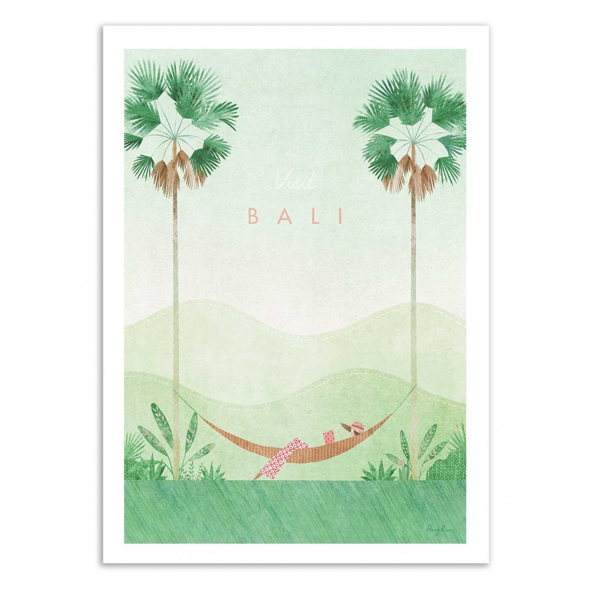 Affiche d'art - Visit Bali - Henry Rivers affiche d'art, WALL EDITIONS