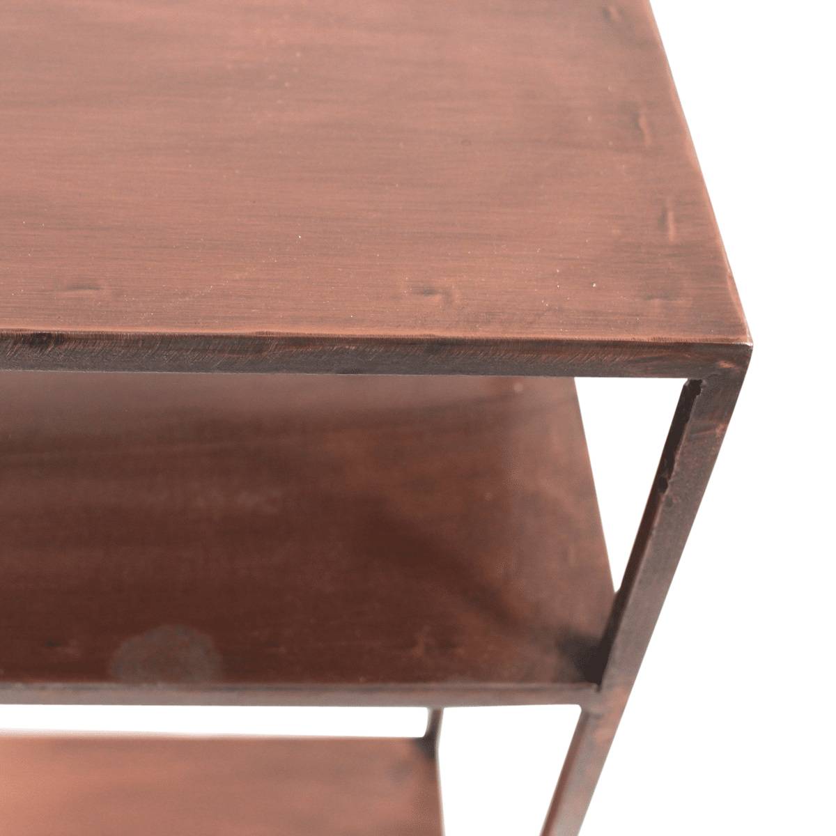 Console en métal rectangle LIMA orange, MADE IN MEUBLES 