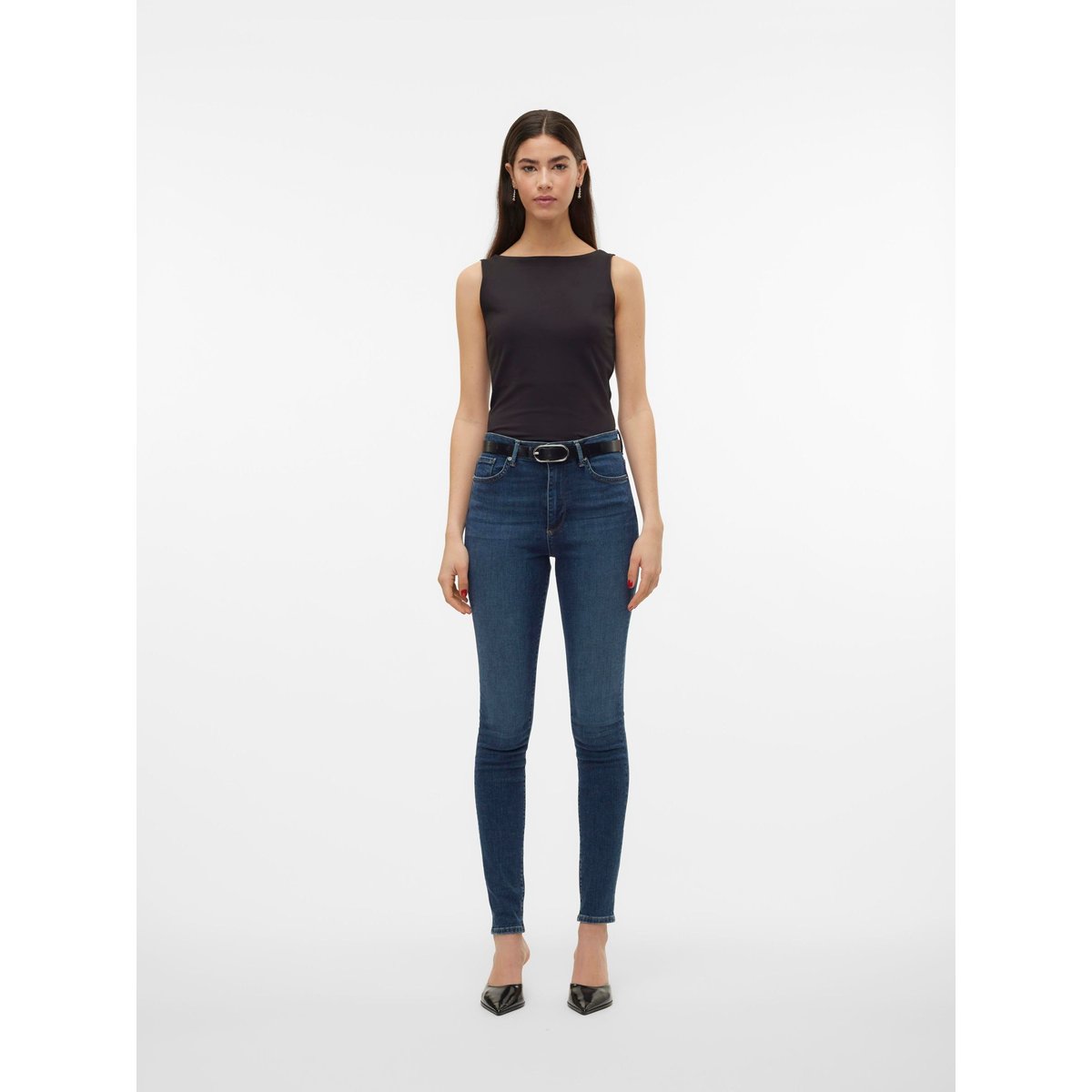 Jean Skinny dark blue denim, VERO MODA