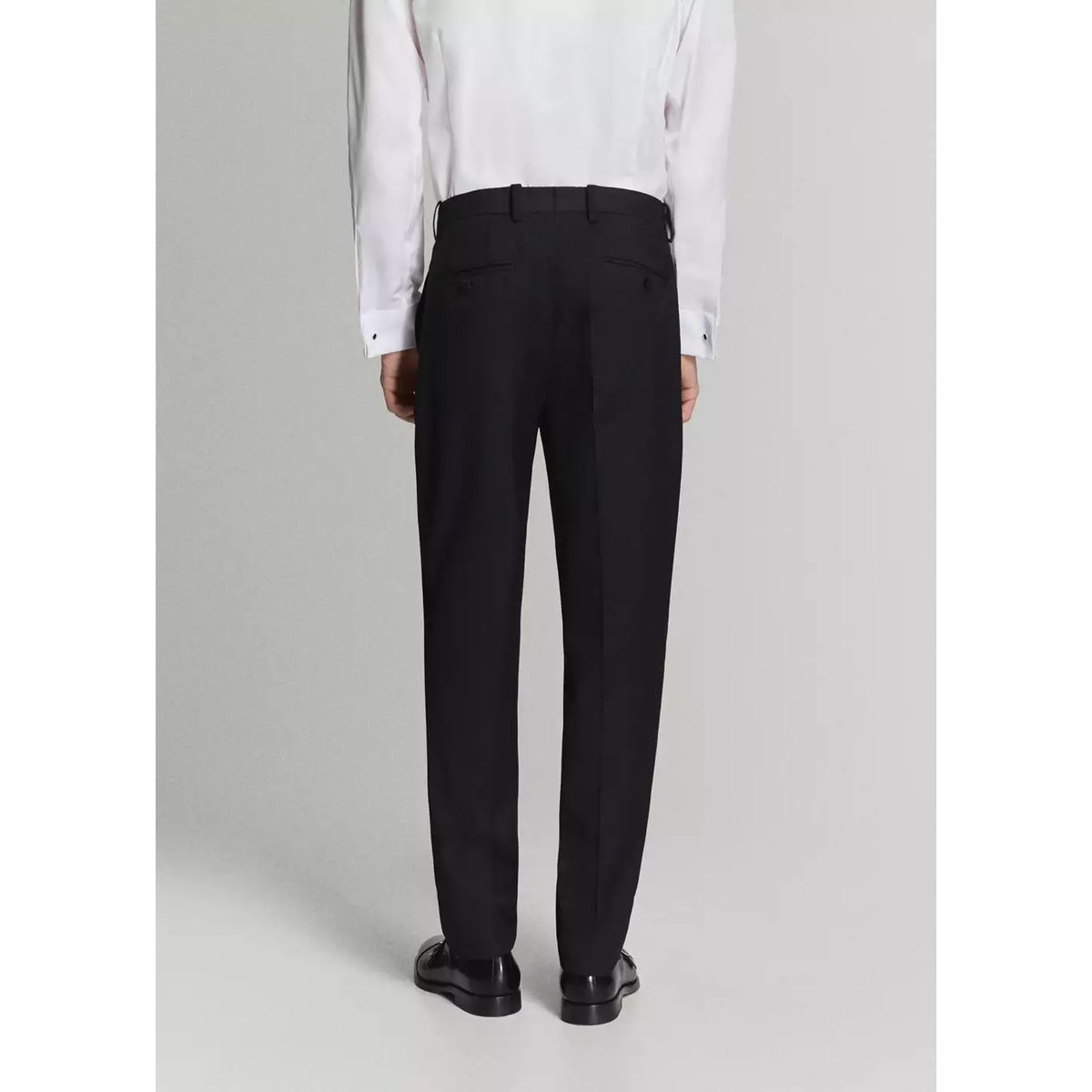 Pantalon costume smoking slim-fit noir, MANGO MAN