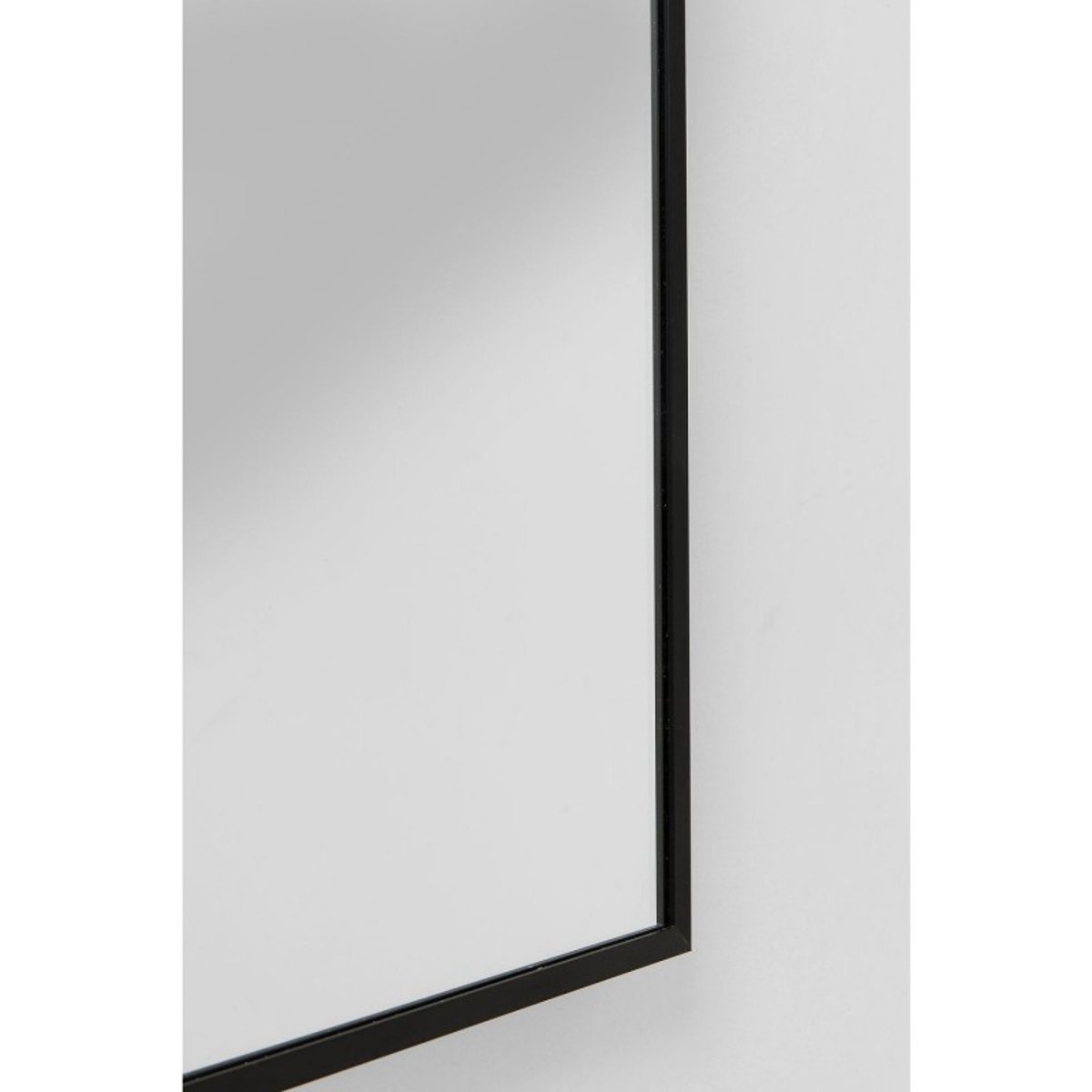 Miroir rectangle en aluminium 130x30, BELLA noir, KARE DESIGN