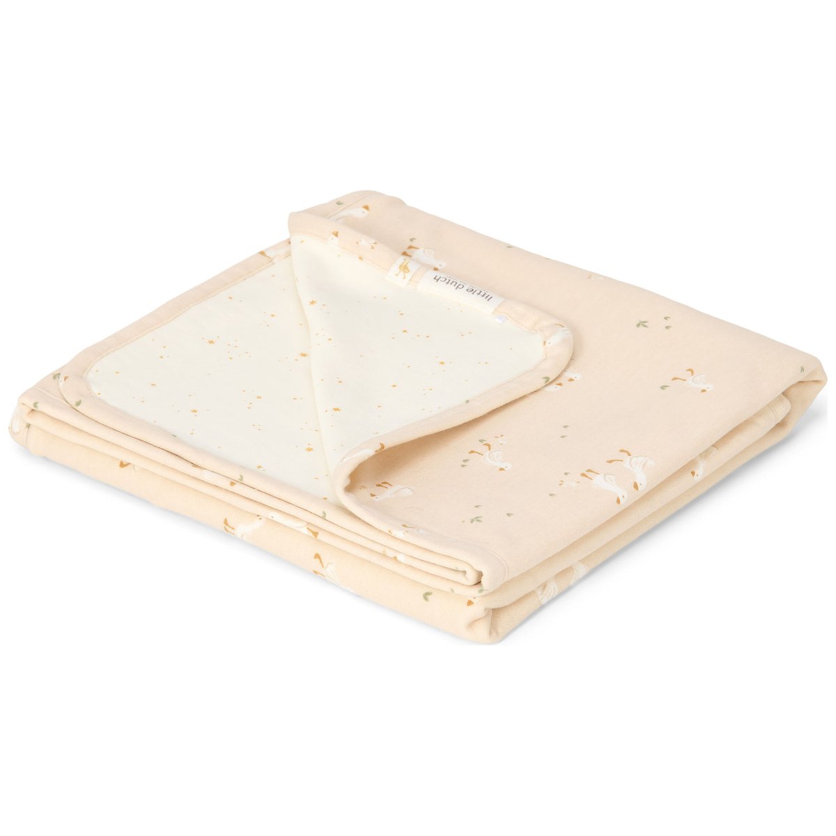 Couverture bébé blanc, beige, LITTLE DUTCH