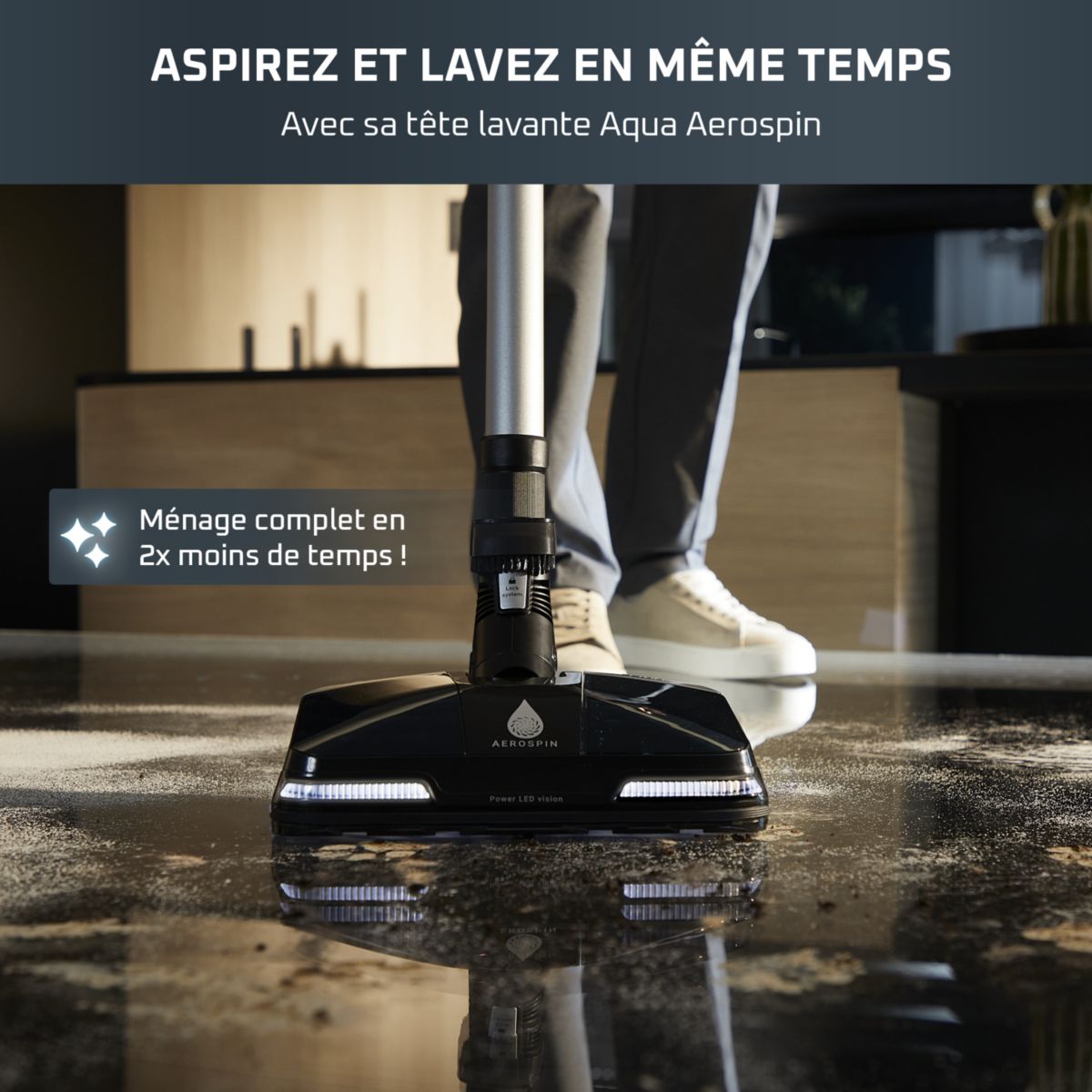 Aspirateur balai X-Force Flex 14.80 Aqua RH9BC1WO couleur unique, ROWENTA