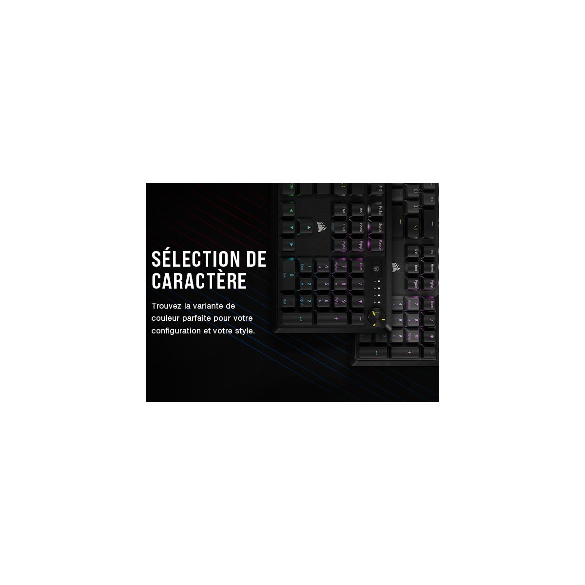 Clavier gamer K70 Core Gris couleur unique, CORSAIR