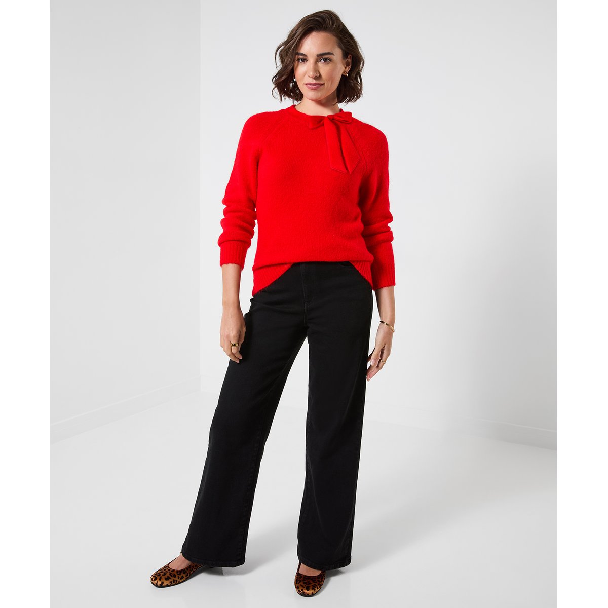 Pull à Col Noué Daisy rouge, JOE BROWNS