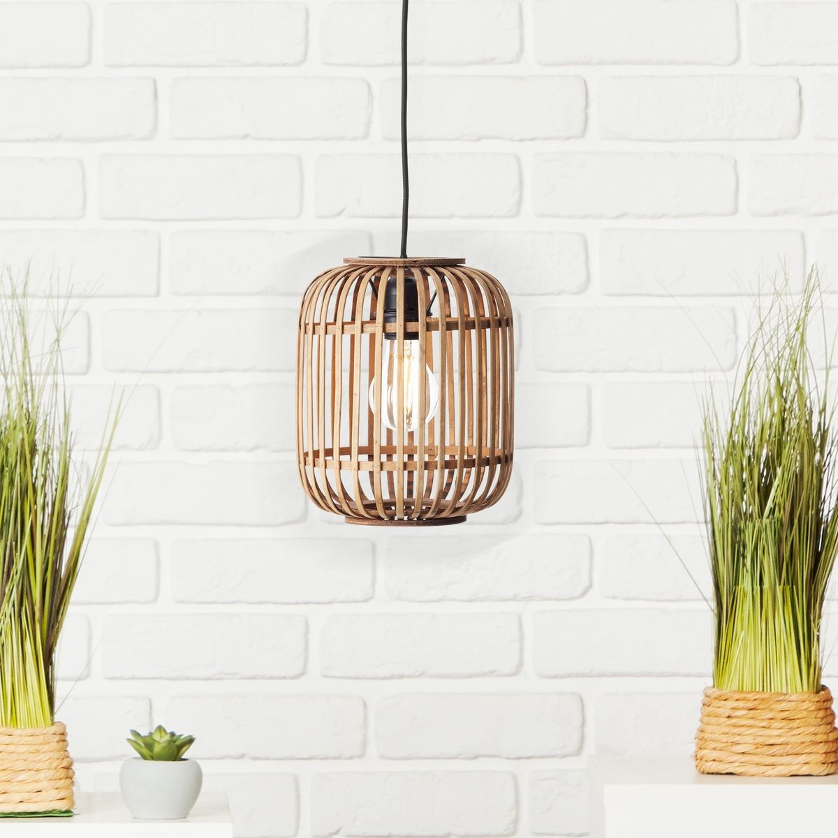 Suspension WOODROW marron, BRILLIANT