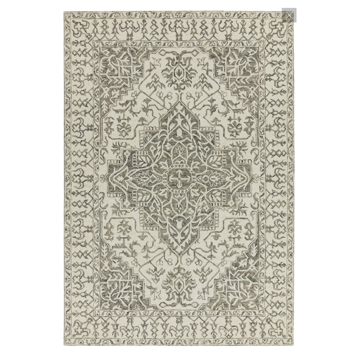 Tapis classique laine à motifs BONDI beige, NOVATREND