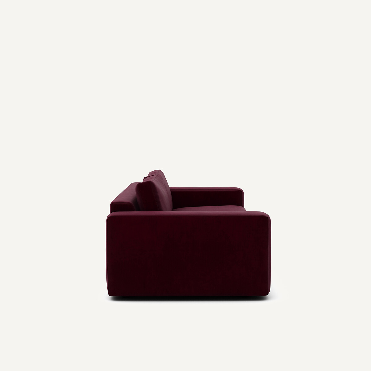 Canapé 3 ou 4 places, en velours, Skander prune, AM.PM