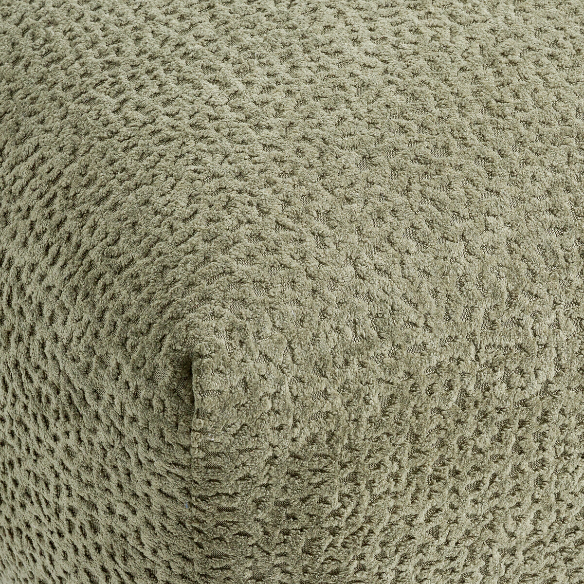 Puf, tela con relieve, ancho 83 cm, Nuria caqui, LA REDOUTE INTERIEURS