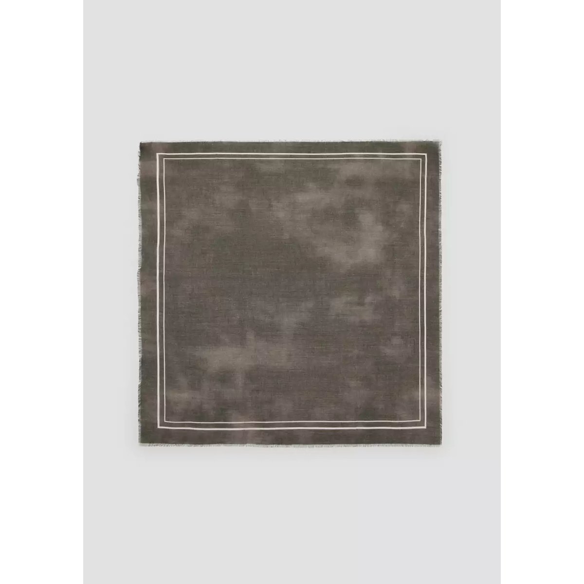 Foulard imprimé modal et coton marron, MANGO MAN