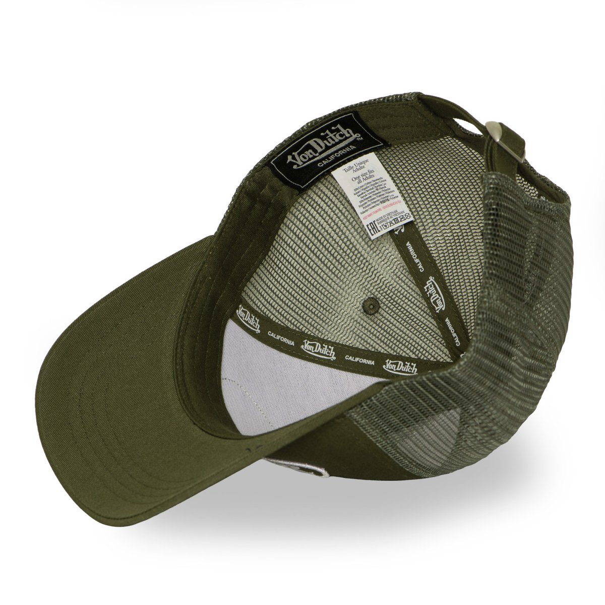 Casquette trucker LOFb vert sapin/beige, VON DUTCH