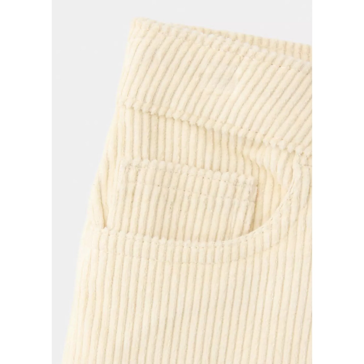 Pantalon droit velours côtelé écru, MANGO KIDS