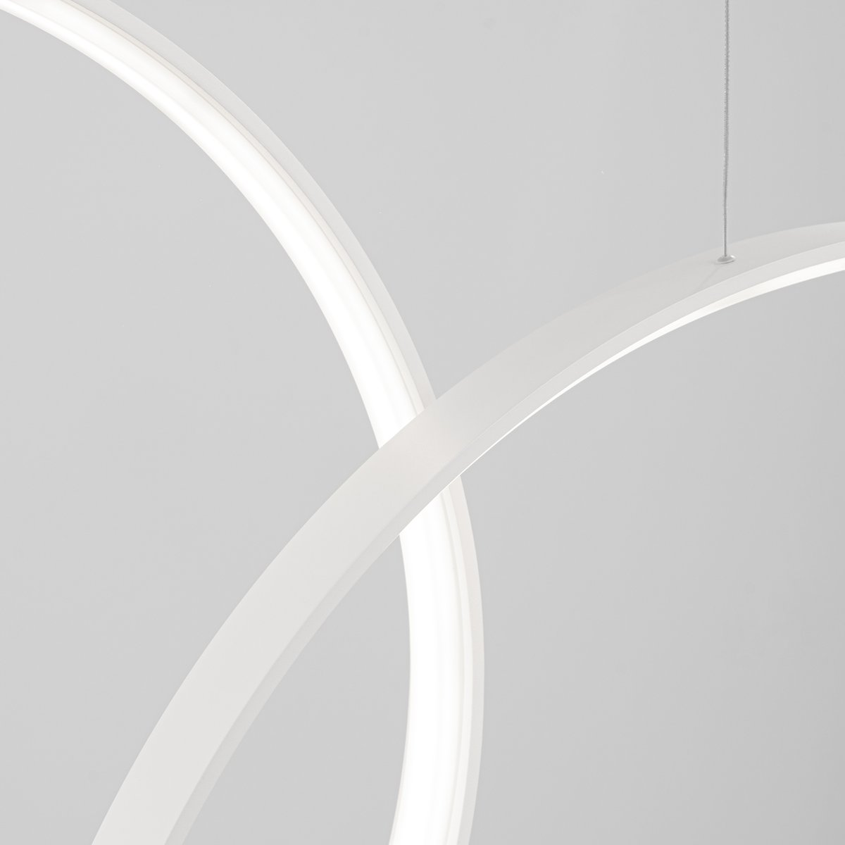 Suspension Aluminium Blanc LED 3 Rio blanc, EDEN