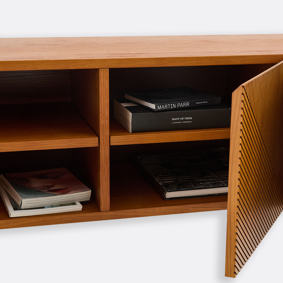 Lodge Oak Veneer Vintage Wall-Hung TV Stand oak, LA REDOUTE INTERIEURS