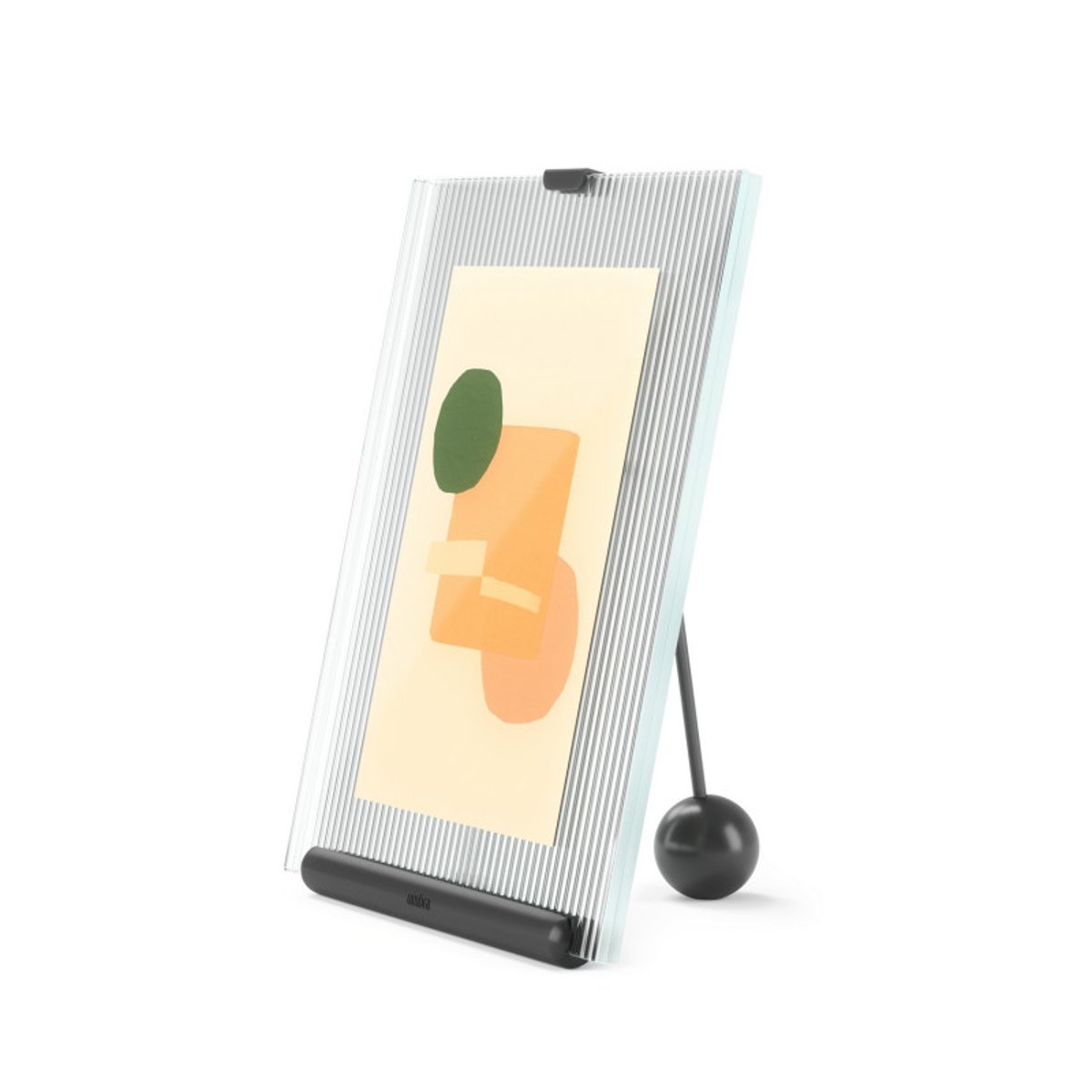Cadre photo design chic à poser FLUTE 10 x 15 cm noir, UMBRA