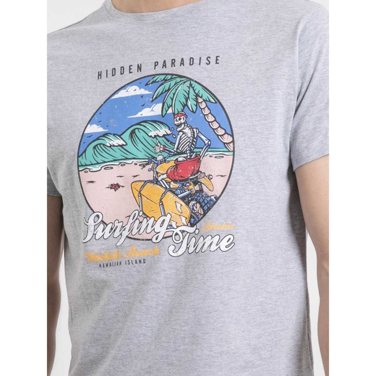 T-shirt Col Rond Pur Coton Neromax gris, RITCHIE