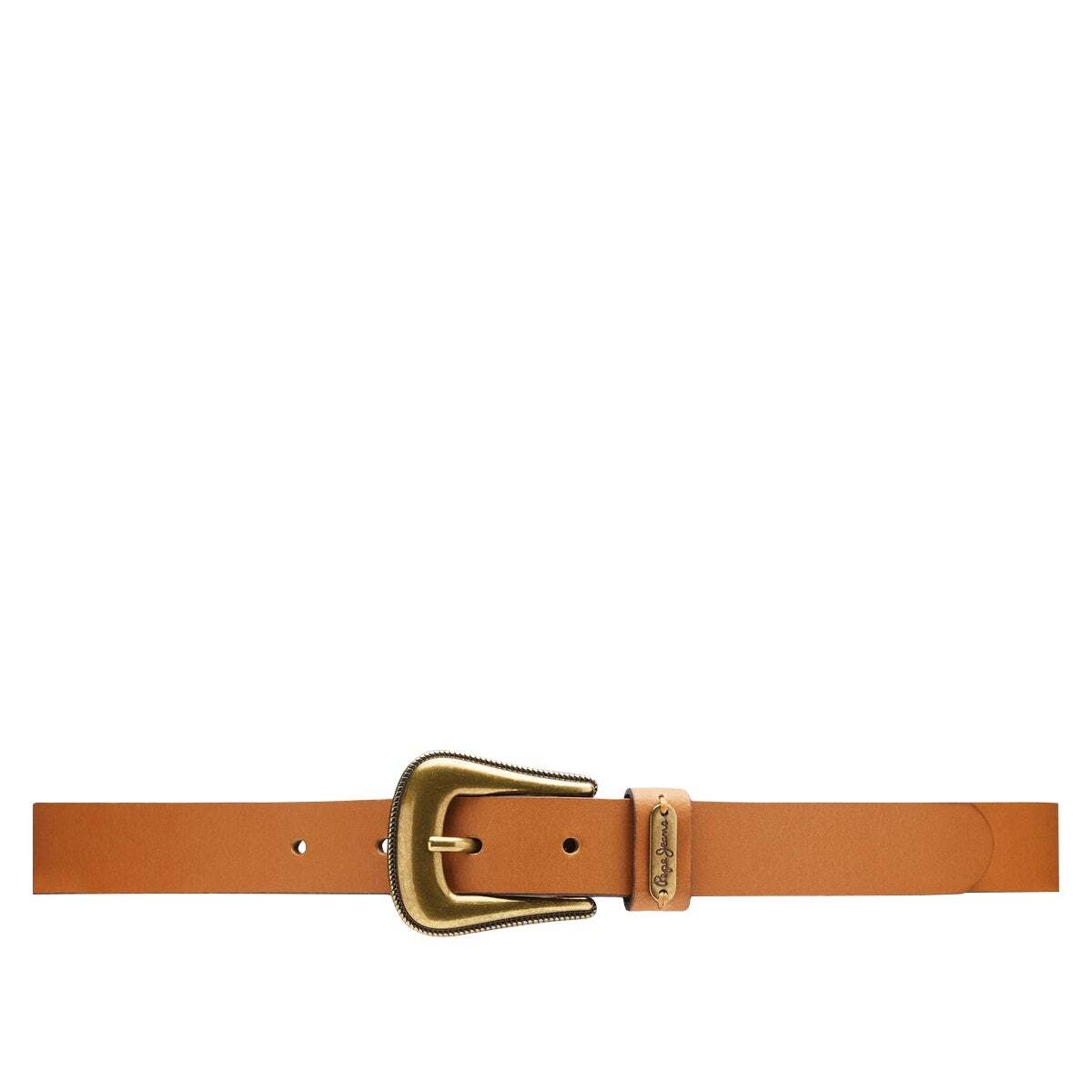 Ceinture En Croûte De Cuir brun, PEPE JEANS