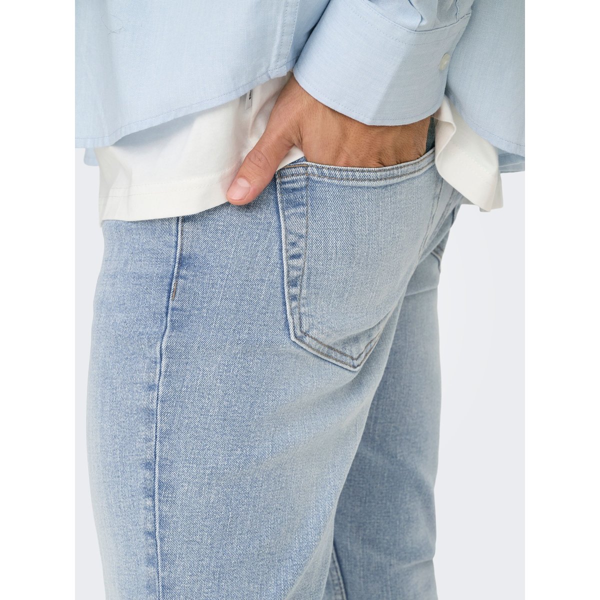 Jean Slim light blue denim, ONLY & SONS