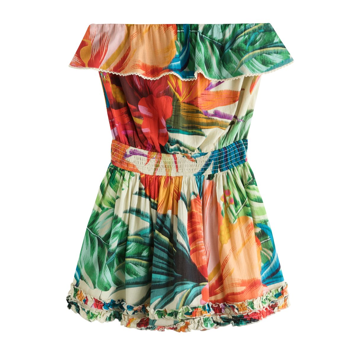 Combi-short bandeau effet jupe-short rouge tropical, NEXT