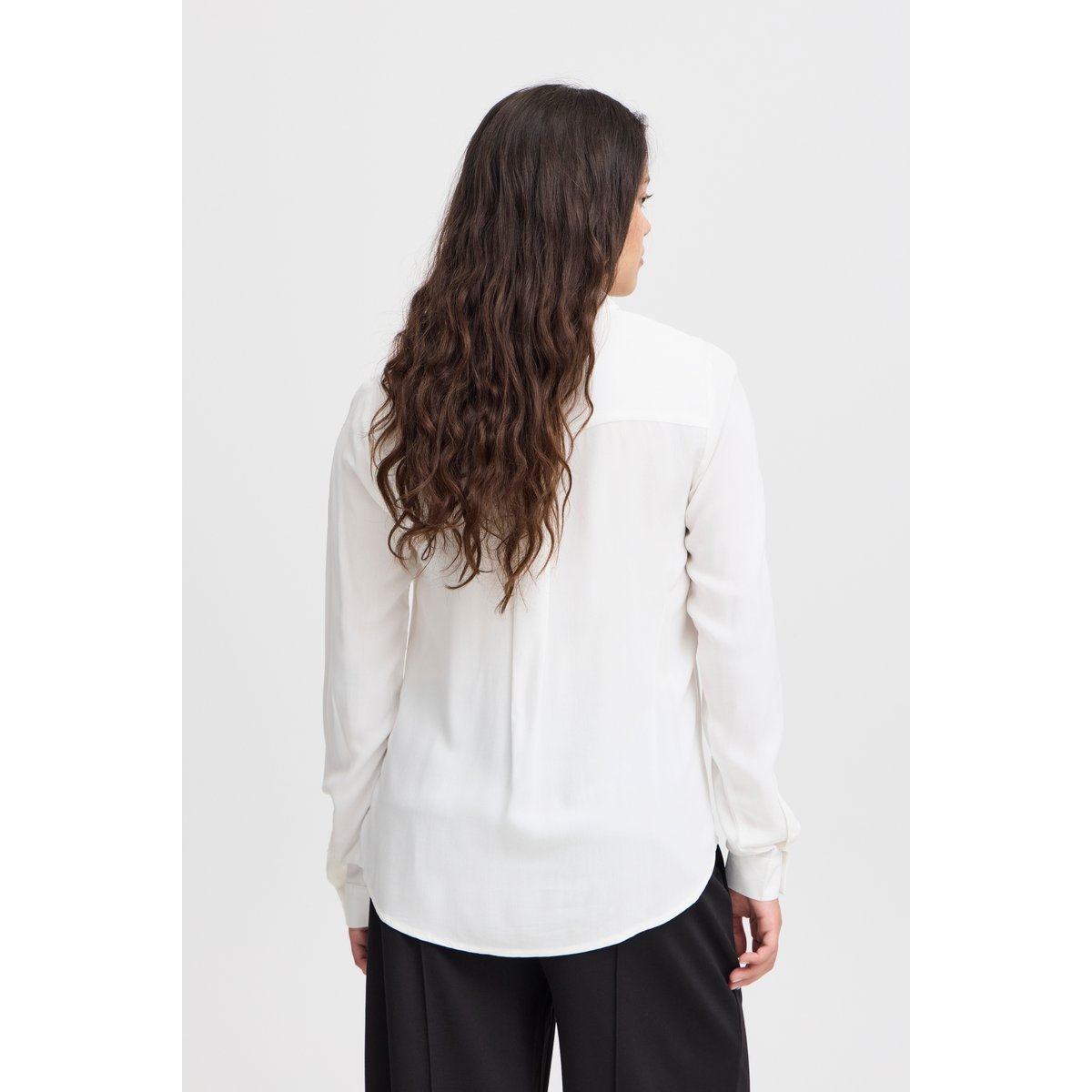 Long sleeved shirt blanc cloud dancer, ICHI