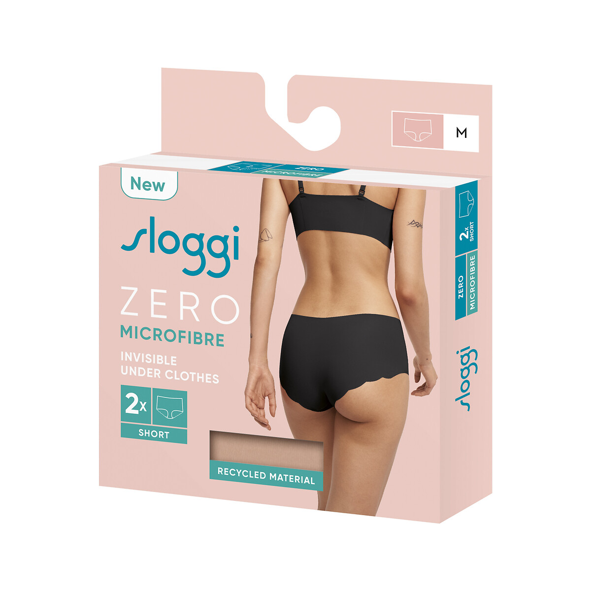 Lot de 2 boxers Zero Microfibre peau, SLOGGI