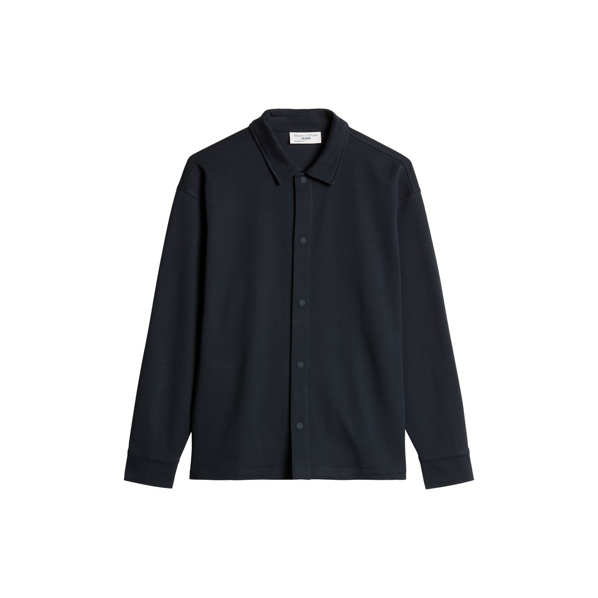Surchemise ample en jersey interlock épais bleu, MARC O’POLO DENIM