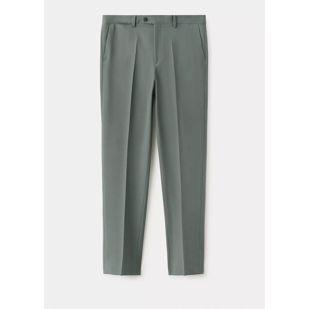 Pantalon costume Turín 100 % laine vert, MANGO MAN