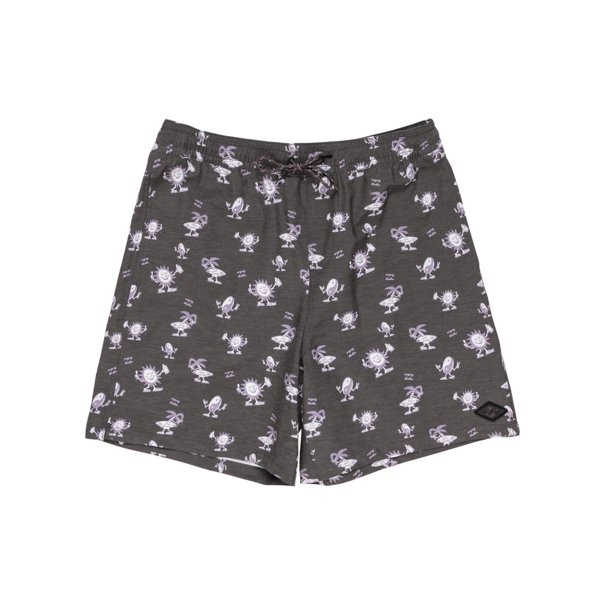 Short de bain WASTED TIMES 18.5" noir raven, BILLABONG