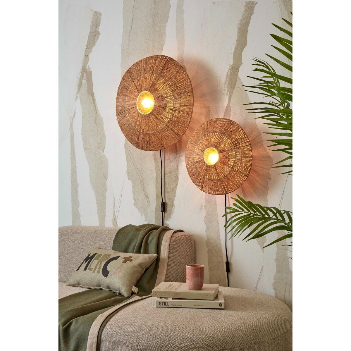 Applique Murale Jute IGUAZU marron, GOOD & MOJO