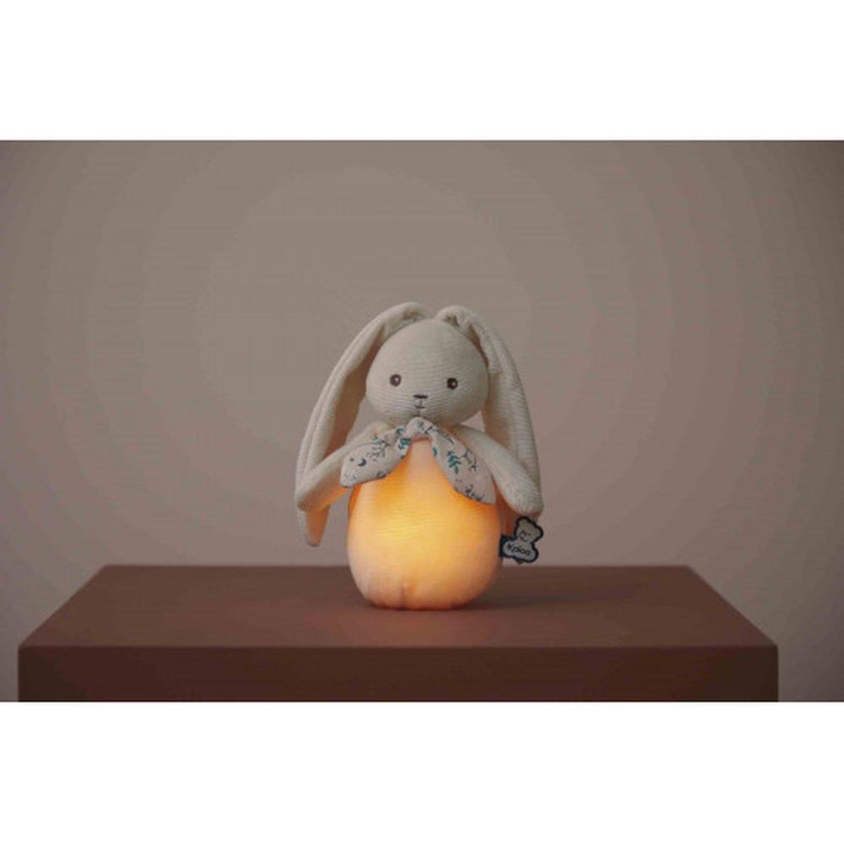 Peluche veilleuse nomade Lapin crème couleur unique, KALOO