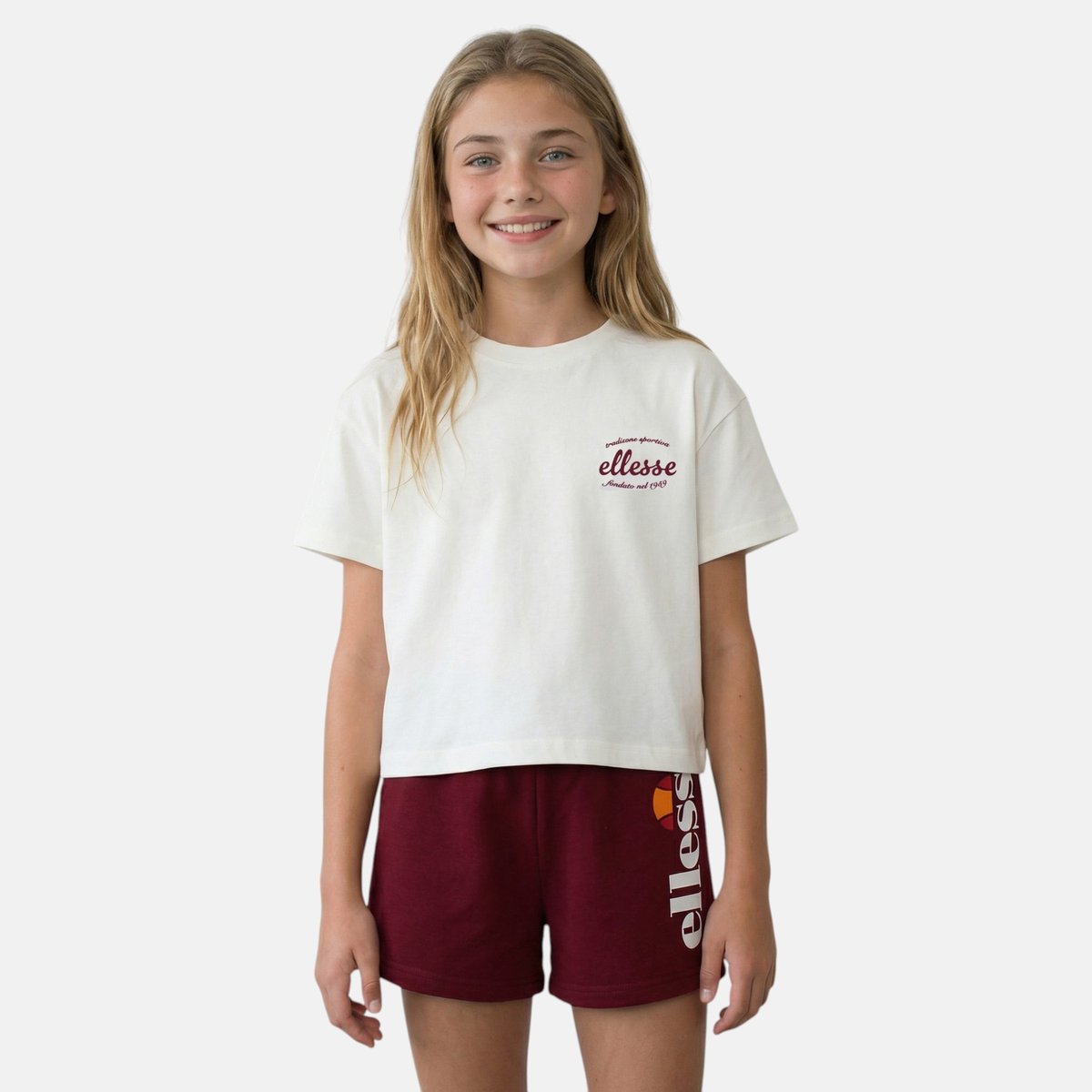 Lot de 2 t-shirts manches courtes et short MISS bordeaux, ELLESSE