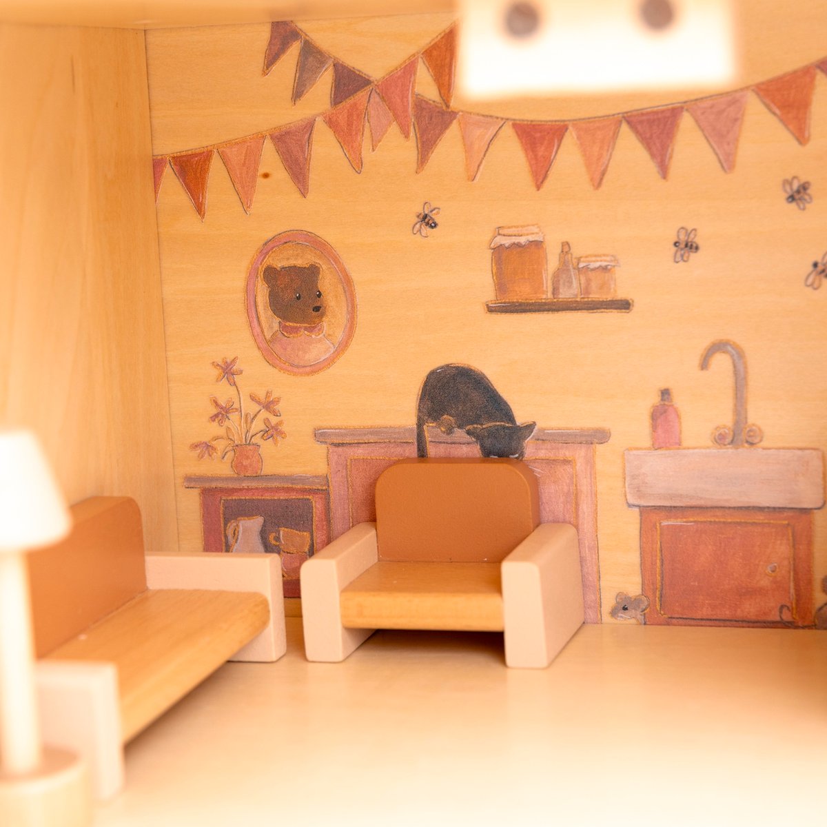 La maison de poupées aux écureuils beige, EGMONT TOYS