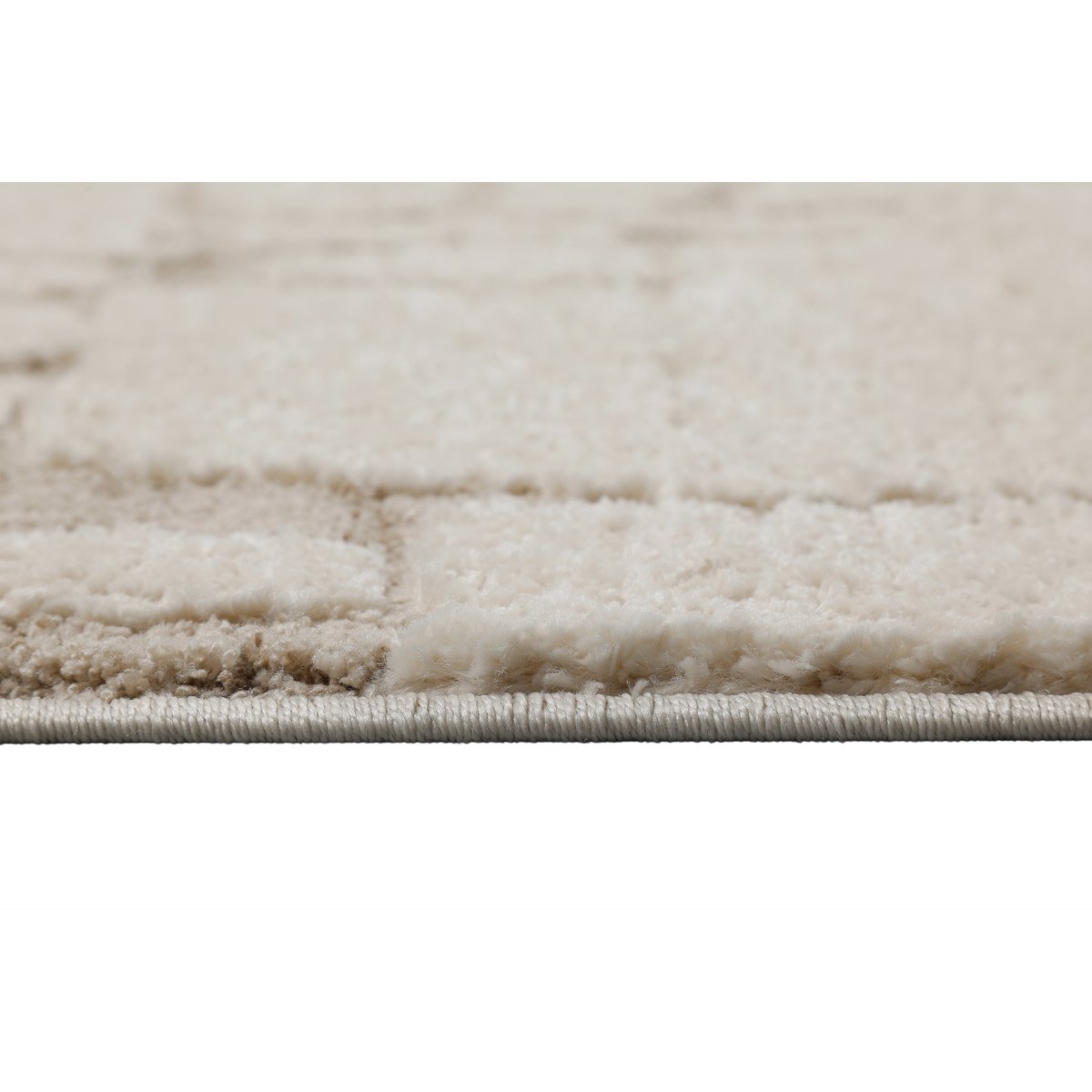 Tapis design inspiration nature à relief , Nils beige crème, WECON HOME