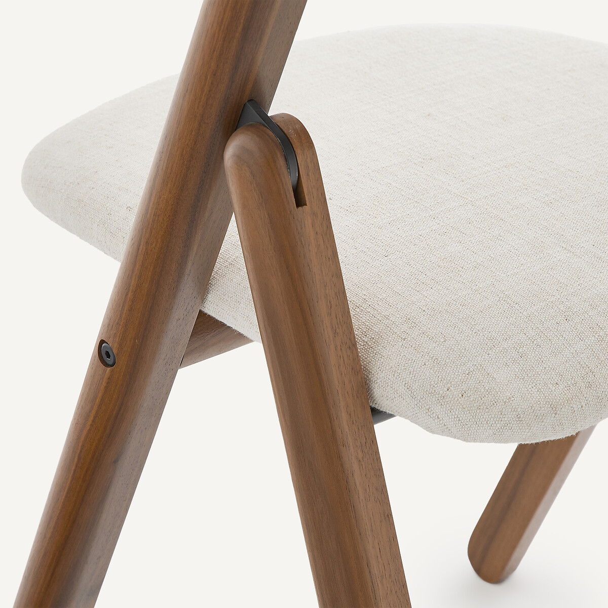 Silla plegable de nogal, CAMMINATA nogal/tiza, EMMANUEL GALLINA X AM.PM