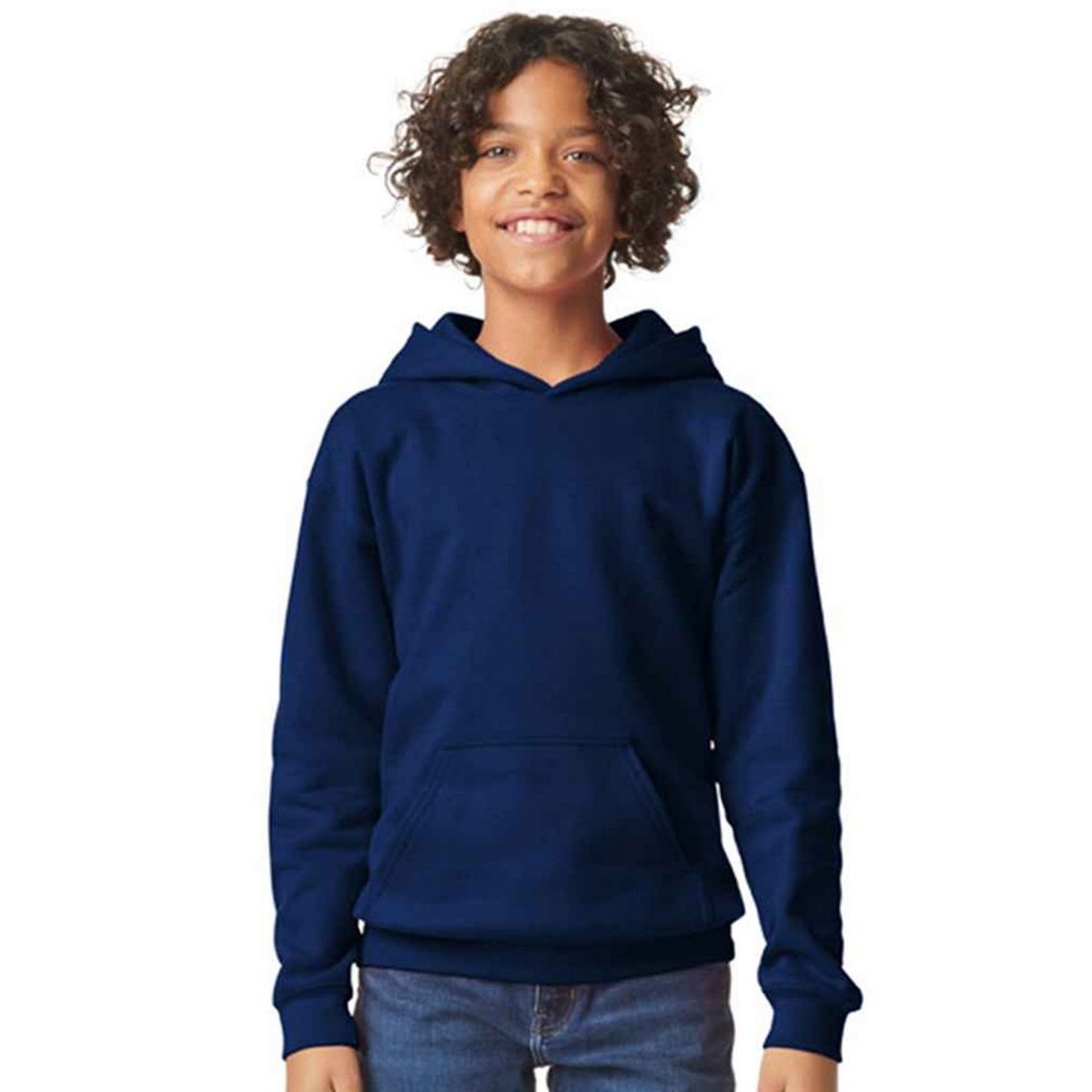Sweat à capuche SOFTSTYLE bleu marine, GILDAN