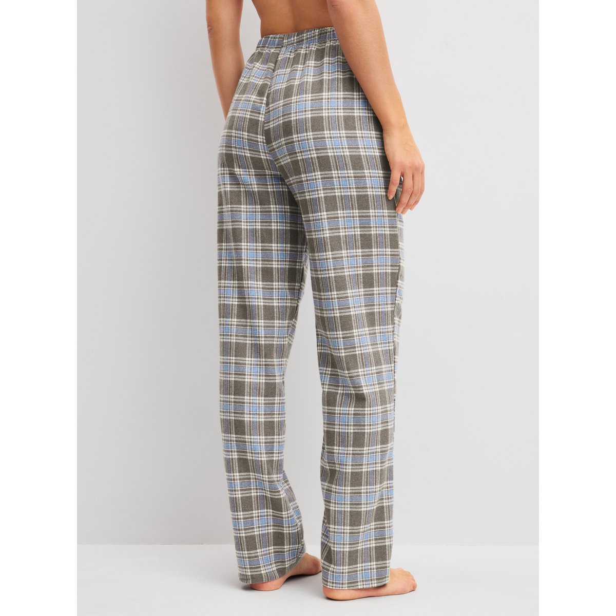 Pantalon en flanelle avec poches latérales Coton ALPINE M&M brun truffe, CALIDA