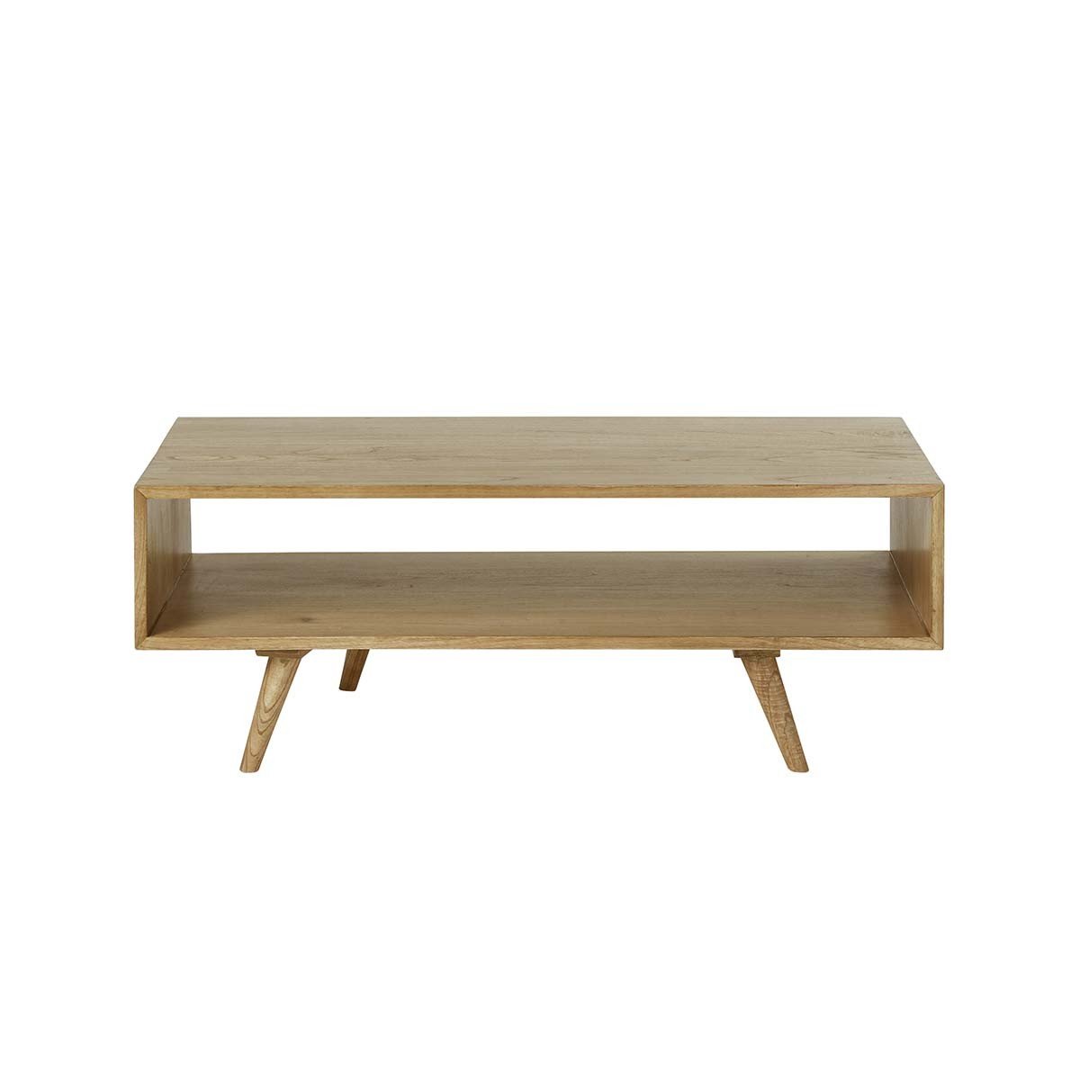 Table basse en bois massif 120 cm  ODDA naturel, BERAH GETAH