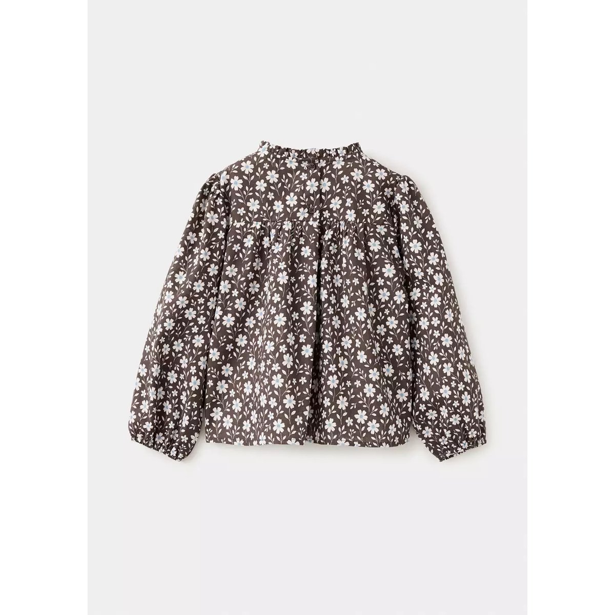 Blouse en imprimé floral marron, MANGO BABY