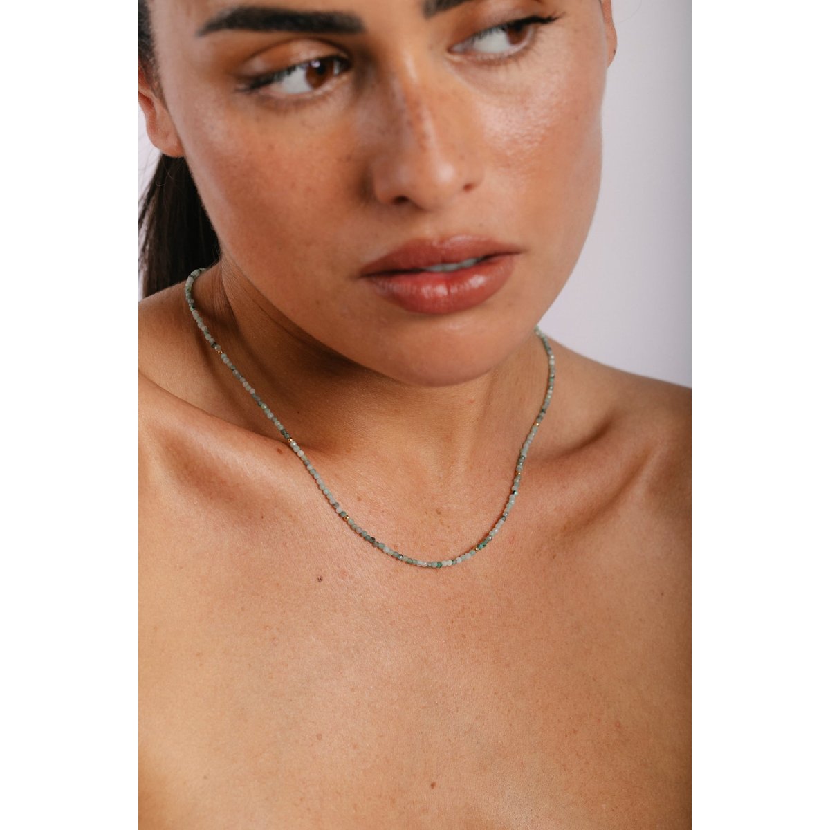 Collier Queen 40cm - Emeraude émeraude, YAY PARIS