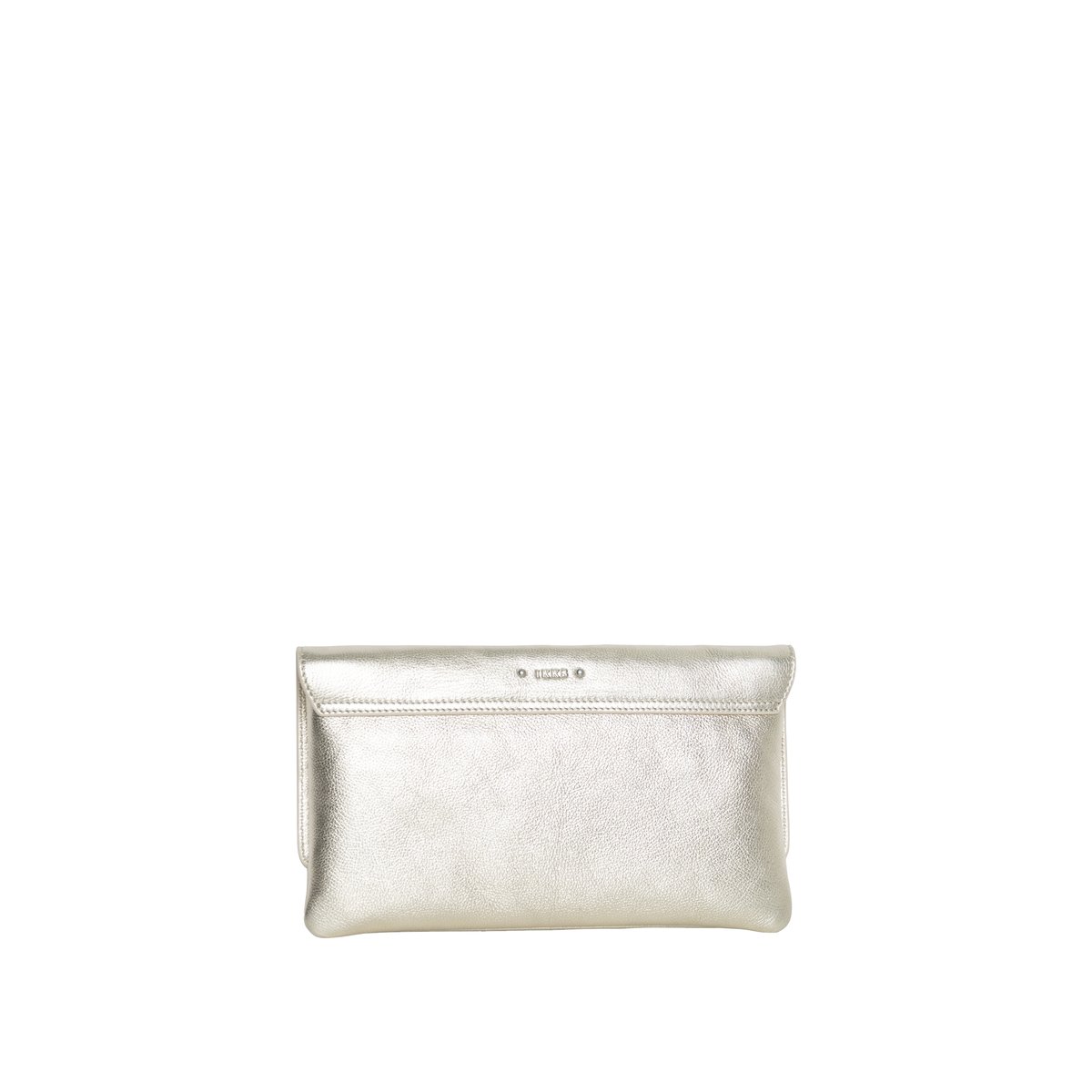 Pochette cuir métallisé champagne, IKKS