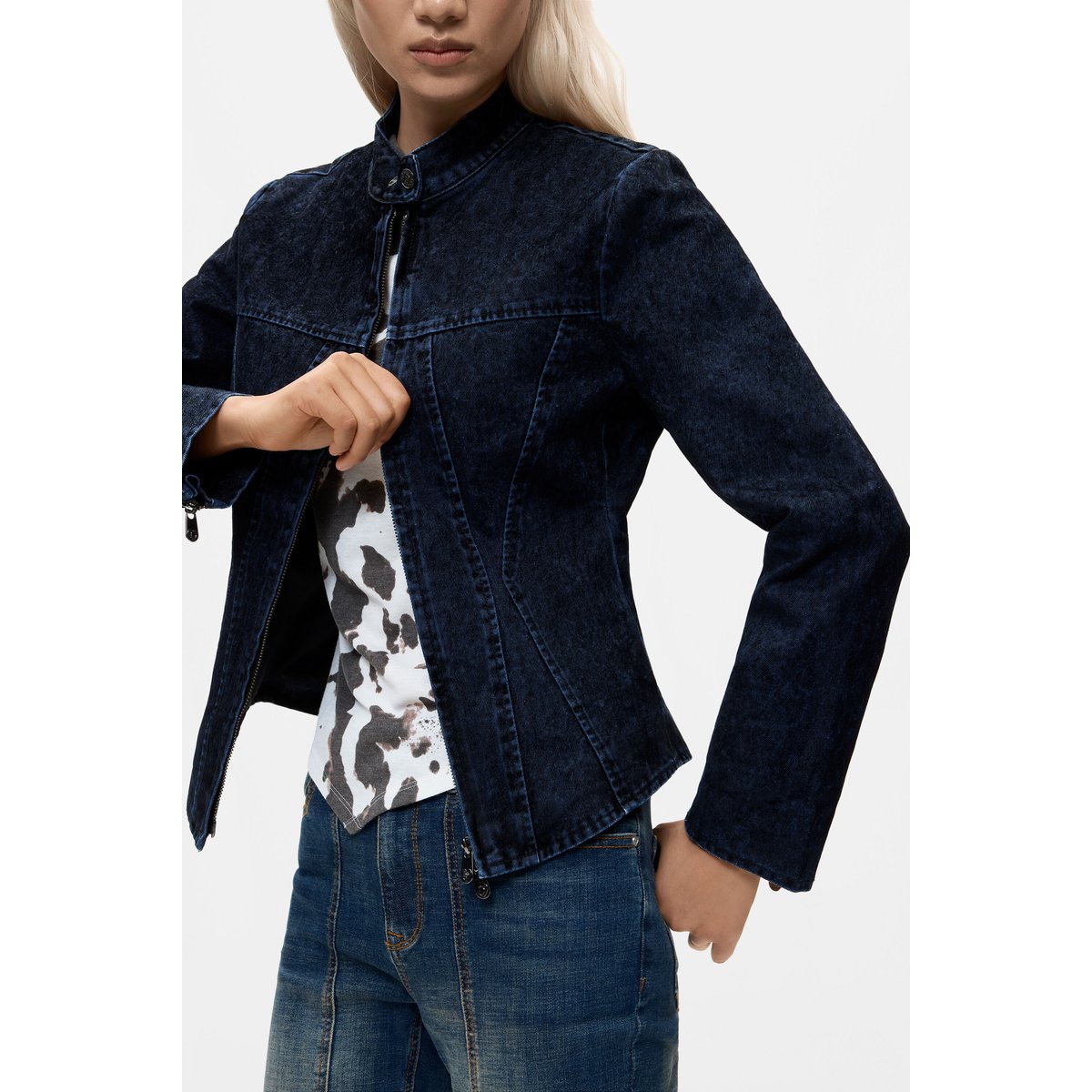 Blouson 100 % coton noir, DESIGUAL