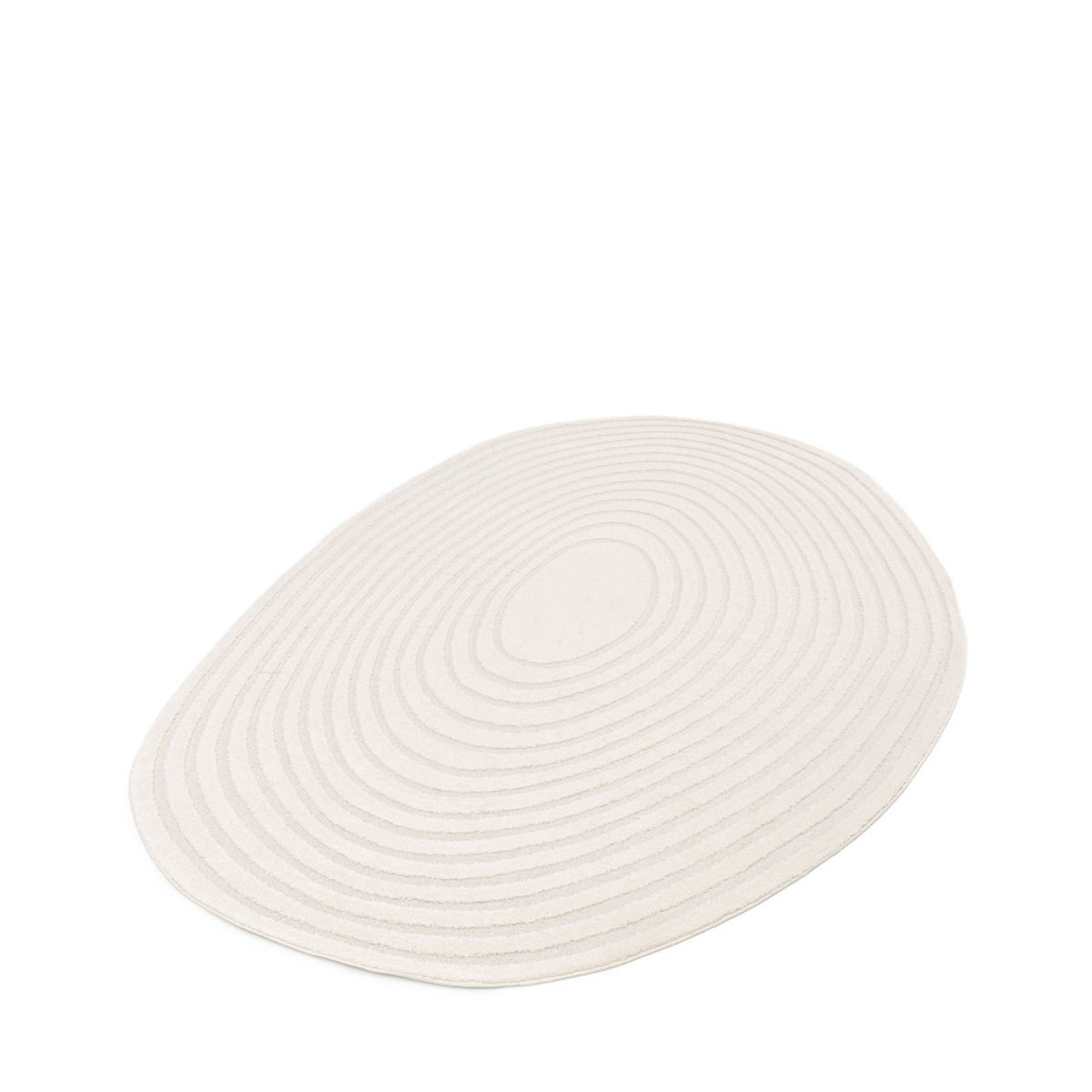 Tapis contemporain de forme organique- GELATO écru, DRAWER