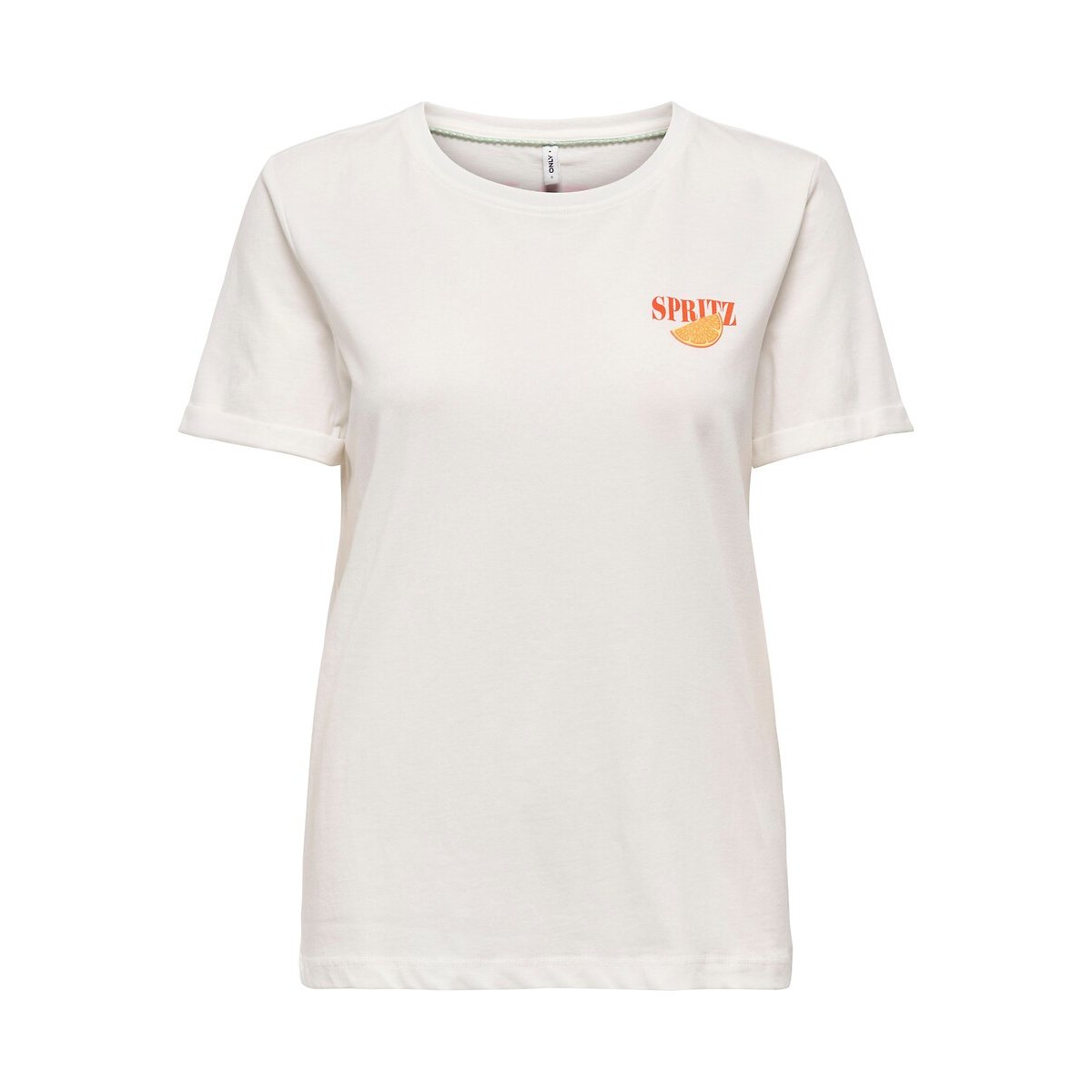 T-shirt imprimé manches courtes blanc, ONLY